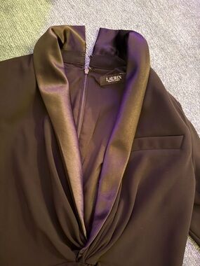 Lauren Ralph Lauren black tuxedo dress